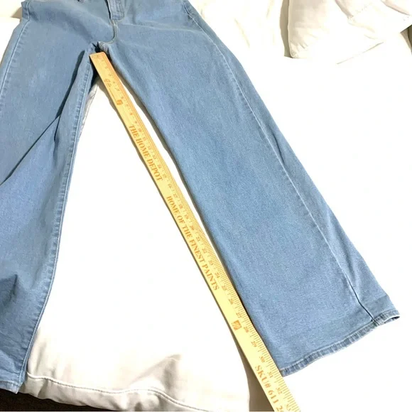 LEVI'S Heritage High Rise Loose Straight Leg Zip Fly Jeans Sz 8 Light Wash - Picture 11 of 15